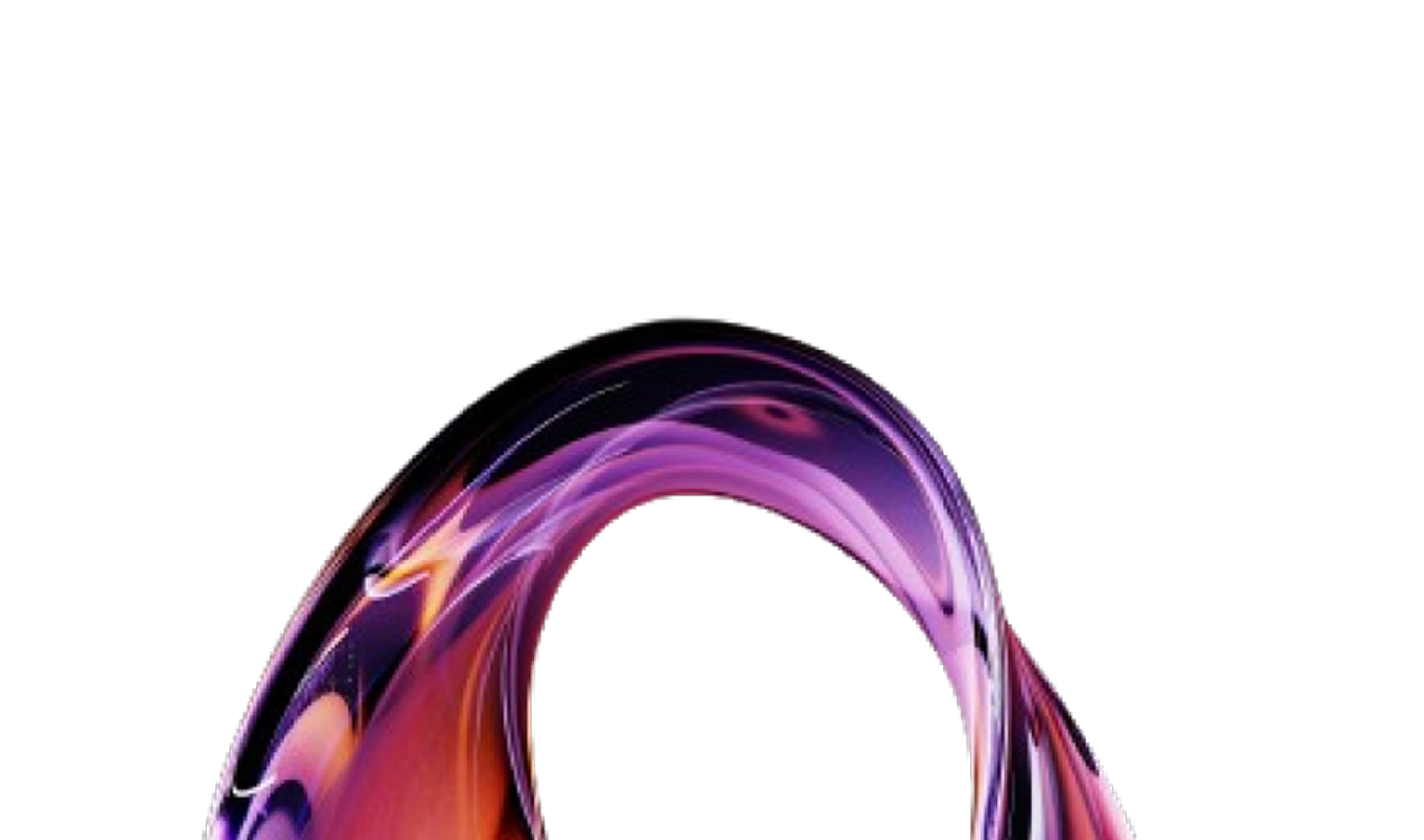 Decorative abstract ring artwork for contact section
